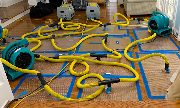 Professional Flood Damage Restoration technician working in Lockport, NY